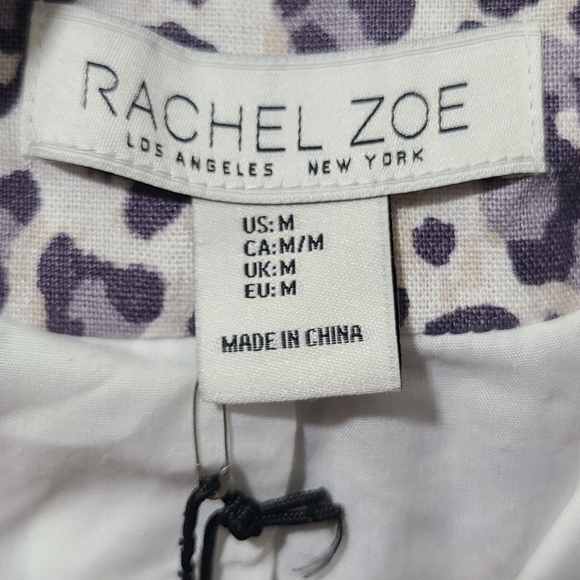 Rachel Zoe open-front blazer in a cream and lavender leopard print *NWT* - Picture 14 of 14